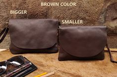 "► Our FREE delivery is TRACKED, secure and super FAST! Please provide a PHONE number for DHL express delivery. We make this brown leather crossbody purse in two different sizes: smaller and bigger. Here you can see this handbag in light brown ( tan ) color or darker, chocolate version as well. The bag is handmade with soft and smoot quality Italian leather and has a zipper and flap. The purse is lined with 100% cotton. It's a simple, functional and light women bag, but roomy enough to keep all Brown Leather Crossbody Purse, Brown Leather Crossbody Bag, Chocolate Leather, Crossbody Bags For Travel, Light Brown Leather, Leather Crossbody Purse, Dark Brown Leather, Women Bag, Leather Items