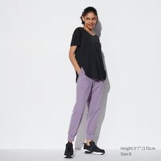 Ultra Stretch AIRism Jogger Pants | UNIQLO US Styling Ideas, Jogger Pants, Uniqlo, Fashion Inspiration, Style Inspiration, Pants, Women Shopping, Trousers