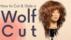 How To Style A Wolf Cut Tutorial, How To Do A Wolf Cut At Home, How To Cut A Shag Haircut At Home, Medium Wolf Cut Hair, Style A Wolf Cut, Wolf Cut Haircut, Cut Bangs Tutorial, A Wolf Cut, Corte Shaggy