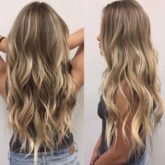 Ombre Hair Color, Long Blonde Hair, Grunge Hair, Hair Color Trends, Blonde Balayage