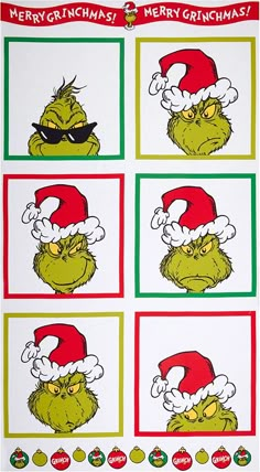 the grin's christmas sticker sheet