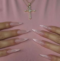 my kind of classy 🗡️💞 • • • • #nailzzbylo #nailsnailsnails #nails #nails2inspire #nailsofinstagram #nailsonfleek #nailsoftheday #nailsofig #nailsofinsta #nailart #nailaddict #nailartist #nailartaddict #cutenails #almondnails #gelxnails #purplenails #springnails #auranails #airbrushnails #cutenails #nailinspiration #nailinspo #nailideas #nailitdaily #naildesign #naildesigns #nailtech #stilletonails Acrylic Nails Fall 2024, Birthday Nails Stilleto, Baddie Nails Stiletto, Stiletto French Nails, Classy Stiletto Nails, Stiletto French Tip, Simple Stiletto Nails, Stilleto Nails Designs, Diy Acrylic Nails