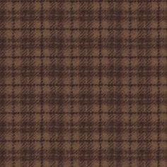 a brown and black plaid fabric