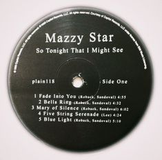 the label for mazzy star's album, so tonight that i might see