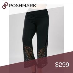 LACE TRIM WIDE LEG PANTS Lace trim pants Pants Wide Leg Pants Wide Leg, Leg Pants, Wide Leg Pants, Lace Trim, Pajama Pants, Wide Leg, Trim, Lace, Pants