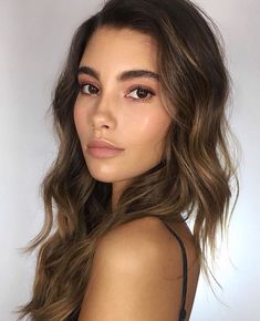 Natural Make Up, Makeup Goals, Brown Eyes, Long Hair, Make Up, Makeup, Hair, Black