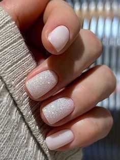 Baby Pink  Collar    Bare Nails Embellished   Beauty Tools Short Press On Nails, Nagel Tips, Smink Inspiration, Diy Nail Art, White Nail, Stick On Nails, Nail Accessories