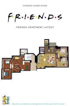 the floor plan for friends apartment layout