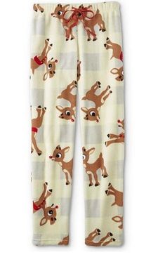 RUDOLPH the Red Nosed Reindeer Pajama Pants Women's Large L NeW Pajamas Pjs NWT Rudolph And Clarice, Fuzzy Pj Pants, Fuzzy Pajama Pants, Christmas Pj Pants, Reindeer Pajamas, Christmas Pajama Pants, Rudolph The Red Nosed Reindeer, Cute Pjs, Preppy Christmas