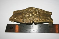 Antique Ottoman belt buckle. Very heavy. Good condition, minor wear commensurate to age. Vintage Bronze Belt With Antique Buckle, Antique Bronze Belt Buckle, School Rings, Antique Ottoman, Brass Belt, Brass Belt Buckles, Plastic Jewelry, Sterling Silver Filigree, Oct 1