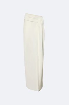 Satin Maxi Skirt, Maxi Skirt, Satin, Cream