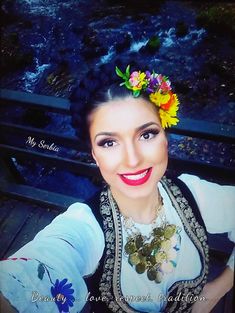 My Serbia...Serbian woman in folk costume.. Serbian women are definitely the most beautiful women in the world... Kosovo I Metohija, Serbian Women, English Food, Zebra Stripes, Beautiful Costumes, Food Themes, Folk Costume, Hello Friend, Serbia