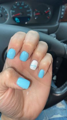 Wave acrylic summer blue nails blue and white Nude Nail Art Ideas, Beach Gel Nails, Nude Nail Art Designs, Beautiful Summer Nails, Nude Nail Art, Teen Nails, Cruise Nails, Wave Nails, Beach Nail Designs