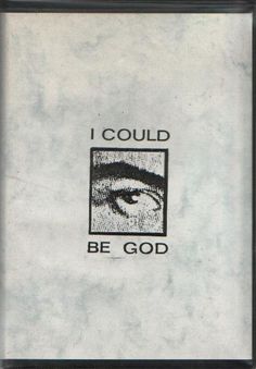 an old book with the words i could be god on it