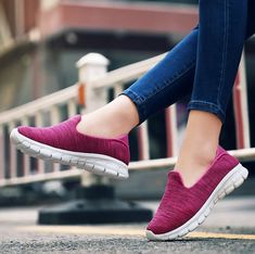 Skyters Women's Slip-On Shoes | Ultrasellershoes.com – Ultra Seller Shoes Nurse Shoes, Shoes Walking, Nursing Shoes, Breathable Sneakers, Shoe Insoles, Round Toe Heels, Casual Sport Shoes, Women's Flats, Casual Shoes Women