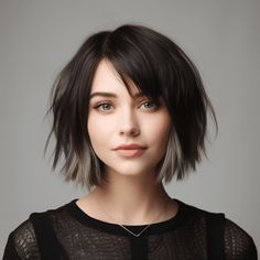 Razor Bob With Bangs, Dark Brown Shaggy Bob, Soft Fringe Bangs Short Hair, Chin Length Choppy Bob With Bangs, Layered Bob With Bangs Straight Hair, A Line Bob With Bangs Round Face, Long Shaggy Bob For Fine Hair, Short Bob Hairstyles 2023 Trends, Short Textured Bob Choppy Layers Round Faces