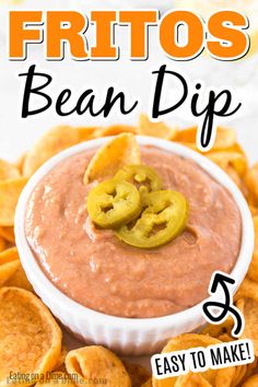 the cover of fritos bean dip is shown