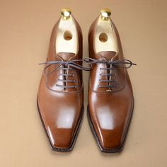 Brown Oxfords Men, Quality Leather Boots, Custom Design Shoes, Shoes Trendy, Brown Oxfords, High Ankle Boots, Oxford Shoes Men, Men Formal, Mens Oxfords