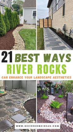 the best ways to make river rocks for landscaping