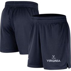 These Virginia Cavaliers shorts from Nike are perfect for training. Mesh fabric, sustainable Move to Zero properties and Dri-FIT technology keep you fresh and light. Subtle yet striking Virginia Cavaliers graphics at the hem add a touch of fandom to your workout. Elastic waistband with drawstring Machine wash, tumble dry low Heat-sealed graphics Inseam on size L measures approx. 5.5" Officially licensed Brand: Nike Move To Zero is Nike's journey toward zero carbon and zero waste to help protect Nike Shorts For Sports Events, Nike Athletic Shorts For Sports Season, Nike Moisture-wicking Shorts For Sports Events, Nike Go-dry Athletic Shorts, Nike Athletic Shorts With Built-in Shorts For Sports Season, Nike Go-dry Short Leg Shorts, Nike Moisture-wicking Shorts, Nike Go-dry Shorts For Sports Events, Nike Functional Athletic Shorts For Summer