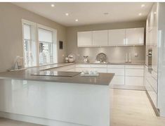 the kitchen is clean and ready for us to use in its new owner's home