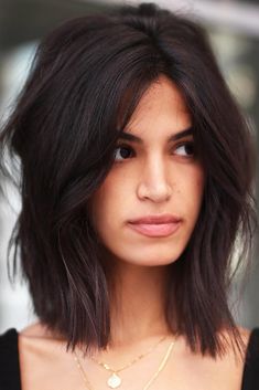 Layered Bob Haircuts, Layered Bob Hairstyles, Layered Bob, Long Bob Hairstyles, Curly Bob Hairstyles, Trending Hairstyles, Short Bob Hairstyles, Dark Hair, Fine Hair