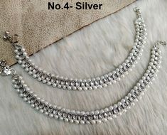 * Adjustable light weight silver crystal pair of anklets/payal jewelry. *Comfortable & Light in weight. *Size- 10 inches (Length) Traditional White Anklets With Silver Beads, Silver Beaded Anklets For Wedding, Silver Wedding Anklets With Silver Beads, Wedding Silver Beaded Anklets, Silver Tilla Anklets For Festive Occasions, Festive Silver Tilla Anklets, Anklets Indian, Jewellery Traditional, Bridal Anklet