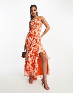 Floral Print Split Midi Dress For Summer, Chic Floral Print Dress With Split, Elegant Floral Print Dress With Split, Chic Split Dress With Floral Print, Spring Off-shoulder Maxi Dress With Side Slits, Off-shoulder Midi Dress With Side Slits For Summer, Off-shoulder Maxi Dress With Side Slits For Spring, Summer Evening Maxi Dress With Split, Summer Evening Split Maxi Dress