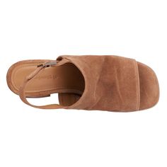 Luxurious genuine suede and an open toe heeled design makes the Jayden the perfect transitional shoe. Footbed Sandals, Open Toe Shoes, Heel Sandal, Brown Sandals, Dress Sandals, Designer Heels, Vintage Shoes, Tan Brown, Women's Pumps