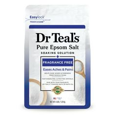 a bag of dr teals pure epsom salt