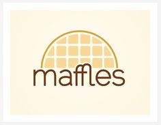 the logo for maffes is shown in brown and beige colors, with an oval shape