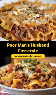 this is an image of a casserole with meat and cheese