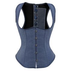 PRICES MAY VARY. This beautiful fashion corset top is lace up on the back, plastic boning to support The corset lingerie is designed to create a wonderful hourglass figure for an alternative outfit a night out Corsets for women perfect as costume top for halloween costumes, pirate costume, cosplay party, stage performances, costume party, theme party etc. Please follow our size chart to choose corset lingerie based on your waist measurement, do not follow Amazon or US size chart. This beaufitul Corset Steampunk, Body Shaper Corset, Gothic Lingerie, Fashion Corset, Bustier Lingerie, Corset Vest, Blue Corset, Steampunk Corset, Boned Corsets