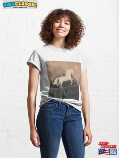 Bask In The Mystical Allure Of A Unicorn Beneath Moonlight Classic T-Shirt Sweatshirt Check more at https://vibeclassic.com/product/bask-in-the-mystical-allure-of-a-unicorn-beneath-moonlight-classic-t-shirt-sweatshirt/ A Unicorn