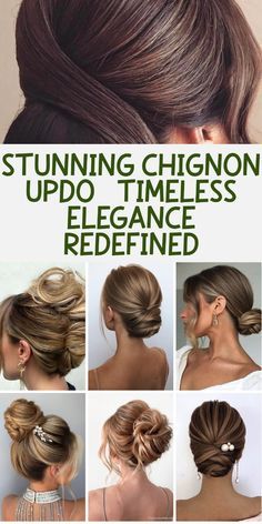 Embrace timeless elegance with this breathtaking chignon updo. Expertly crafted to highlight your facial features, this classic hairstyle exudes sophistication and grace. From weddings to formal events, this updo will elevate your look, ensuring you steal the spotlight wherever you go. Discover the secrets to achieving this polished and romantic style, perfect for those seeking a touch of refined beauty. Boho French Twist Updo, Sleek Bun Updo, Black Tie Event Hairstyle, Braided Crown Updo, Fancy French Twist Updo, Messy French Twist Updo Wedding, Modern French Twist Updo Tutorial, Voluminous Updo Tutorial, Updo Messy Bun