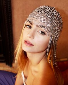 CLEO BEADED HEADPIECE Cleopatra Headpiece, Beaded Headpiece, Festival Headpiece, Galaxy Dress, 20s Party, Headpiece Accessories, Festival Outfits Women, Silver Head Piece, Rave Accessories