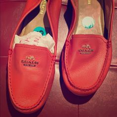 Coach Loafers In A Light Red Brand New Size 8 Never Worn Without Box And Tags Coach Loafers, Coach Shoes, Light Red, Flat Shoes Women, Loafer Flats, Shoes Flats, Loafers, Women Shoes, Brand New