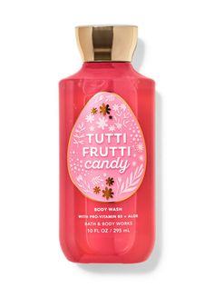 Tutti Frutti Candy Body Wash Candy Body Wash, Basic Accessories, Fav Products, Bath N Body Works, Font Ideas, Hygiene Care, Hygiene Products, Bath And Body Care, Fresh Skin