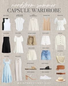 Minimalist Summer Wardrobe, Capsule Wardrobe 2023, Spring Summer Capsule Wardrobe, Summer Board, Summer Capsule, Summer Capsule Wardrobe, Capsule Outfits, Wardrobe Outfits, Summer Outfit Inspiration