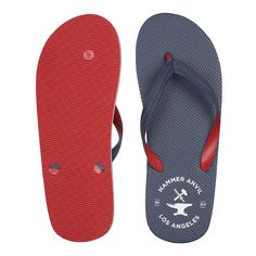 Men's Flip-flops Beach Thong Sandals By Hammer Anvil MSRP $24.50 Our comfortable and stylish beach flip-flops will be your favorite casual sandals this summer! Product Features Manmade Materials Casual summer sandals Soft and flexible 5/8" sole Soft rubber thong strap Lightly textured footbed and treaded outsole to prevent slippage Available in solid colors or beach scenery prints 'Beach' features a sunny seashore beach image with green thong straps to complement the blue green ocean waves 'Pier Durable Casual Summer Flip Flops, Durable Flip Flops For Summer Beach, Durable Flip Flops For Beach In Summer, Durable Summer Beach Flip Flops, Durable Round Toe Beach Sandals, Durable Round Toe Sandals For Beach, Durable Sandals For Beach With Round Toe, Casual Durable Sandals For Summer, Casual Durable Summer Sandals