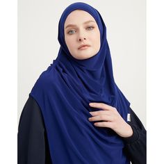 Modefa Premium One Piece Instant Long Hijab – BlueOur re-designed One Piece Instant hijab is now made of a premium fabric that is wrinkle resistant and comfortable. This easy to wear hijab will be your new go-to for prayers at home, or when you need to throw on a hijab to run errands. Also available in a shorter version.Features:• One piece (no underscarf)• Extra long length to cover chest and back• Easy to wear• No styling and no pins needed• Durable, quality lycra material• Medium weight, brea Thobes Men, Sports Hijab, Instant Hijab, Small Wall Decor, Hijab Pins, Modest Swimsuits, Islamic Decor, Childrens Rugs, Fan Gear