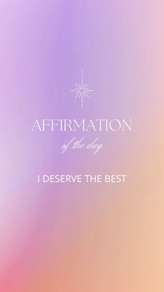 the words affirmation are written in white on a purple and pink background with an abstract