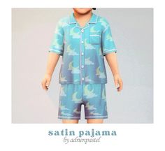 an image of a person wearing pajamas and shorts