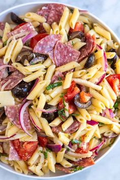 Three Herb Italian Pasta Salad Easy Veggie Pasta, Easy Italian Pasta, Inspired Taste, Giada Recipes, Salad Recipes Healthy Easy, Favorite Pasta Recipes