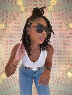 Starter Locs Professional Styles, Different Types Of Locs For Women, Lox Hairstyles Short, Pretty Locs Hairstyles, Locs Fashion Style, Type 3 Locs, Different Locs For Women, Loc Styles Medium Black Women, Medium Locs Black Women Hairstyles