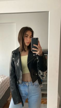 Red Leather Jacket Outfit, Linda Hamilton Terminator, Iphone Mirror Selfie, Linda Hamilton, Bullet Bike, Bullet Bike Royal Enfield, Womens Biker Jacket, Leather Jacket Outfits, Jacket Outfit