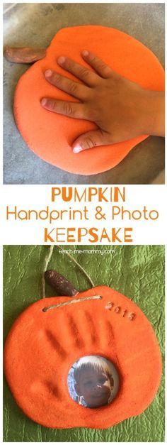 Pumpkin Handprint, Salt Dough Crafts, Handprint Keepsake, Photo Halloween, Skirt Diy, Carte Halloween, Daycare Crafts, Fall Crafts For Kids, Halloween Crafts For Kids