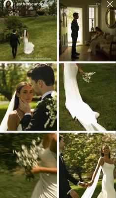 the bride and groom are getting ready to walk down the aisle in their wedding day