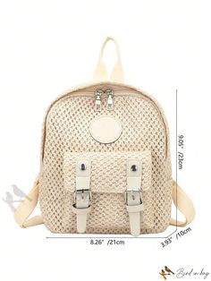 Bird in Bag - Capacity Portable Classic Casual Mini Buckle Decorated Mini Backpack - Perfect for School, College, Elementary School, Middle School, High School Middle School, Mini Mochila, Classic Casual, Classic Backpack, Diy Supplies, School College, Nylon Bag, Bird In Bag, Mini Backpack