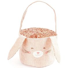 a small bag with a bunny face on it